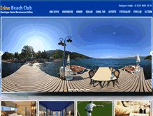 Tablet Screenshot of erinebeachhotel.com